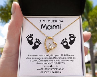 Regalo Para Esposa Embrazada, New Mommy Gift Necklace, Nueva Mamá En El Hospital, Esposa Embarazada, Embarazo Para Mamá Primeriza