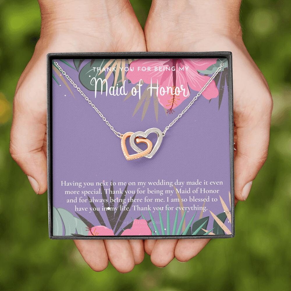 Maid of Honor Thank You Gift From Bride Bridesmaid Gift Maid Etsy