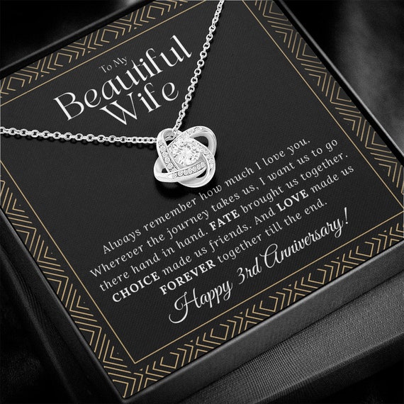 3 year anniversary gift ideas best sale for wife