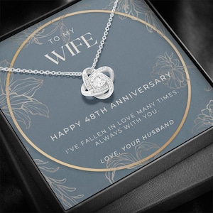 Regalo de 48 años para esposa, regalos de 48 años, ideas de regalo de 48 años de aniversario de boda, regalo del 48 aniversario de boda para ella