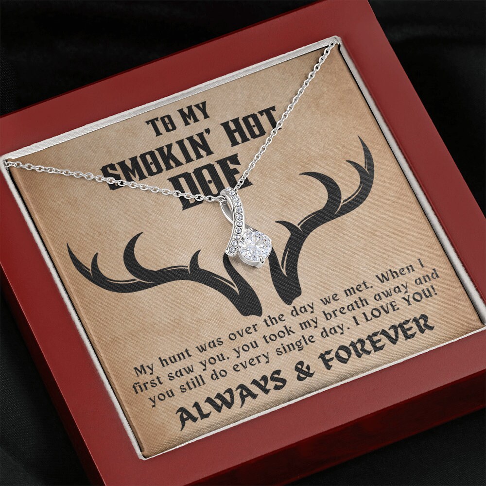 To My Smokin Hot Doe Necklace Gift for Wife Valentine s Day Gift