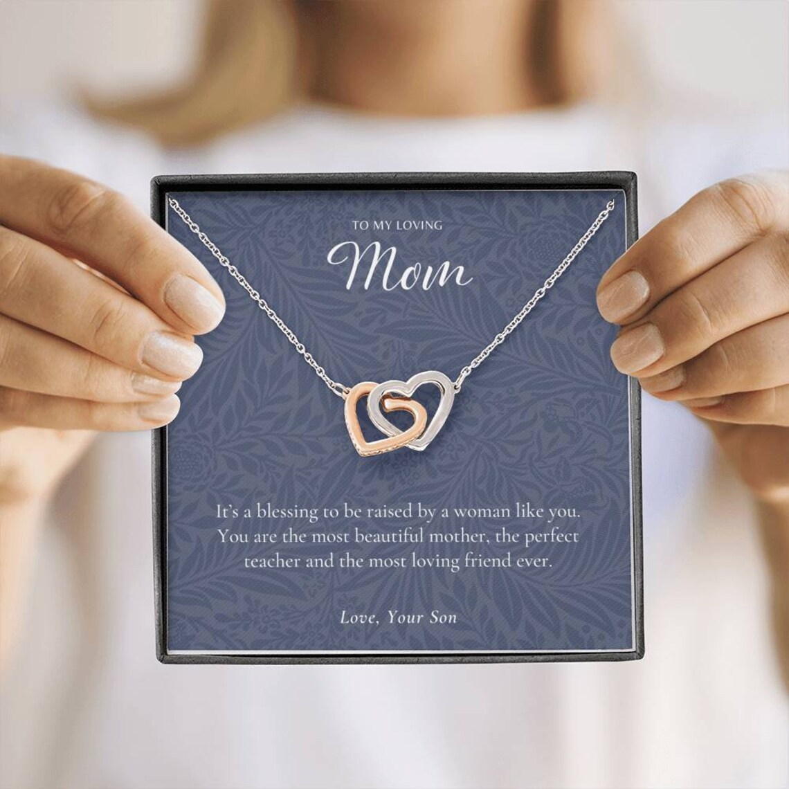 Geschenk für Mama von Sohn Mutter Halskette von Sohn Etsy