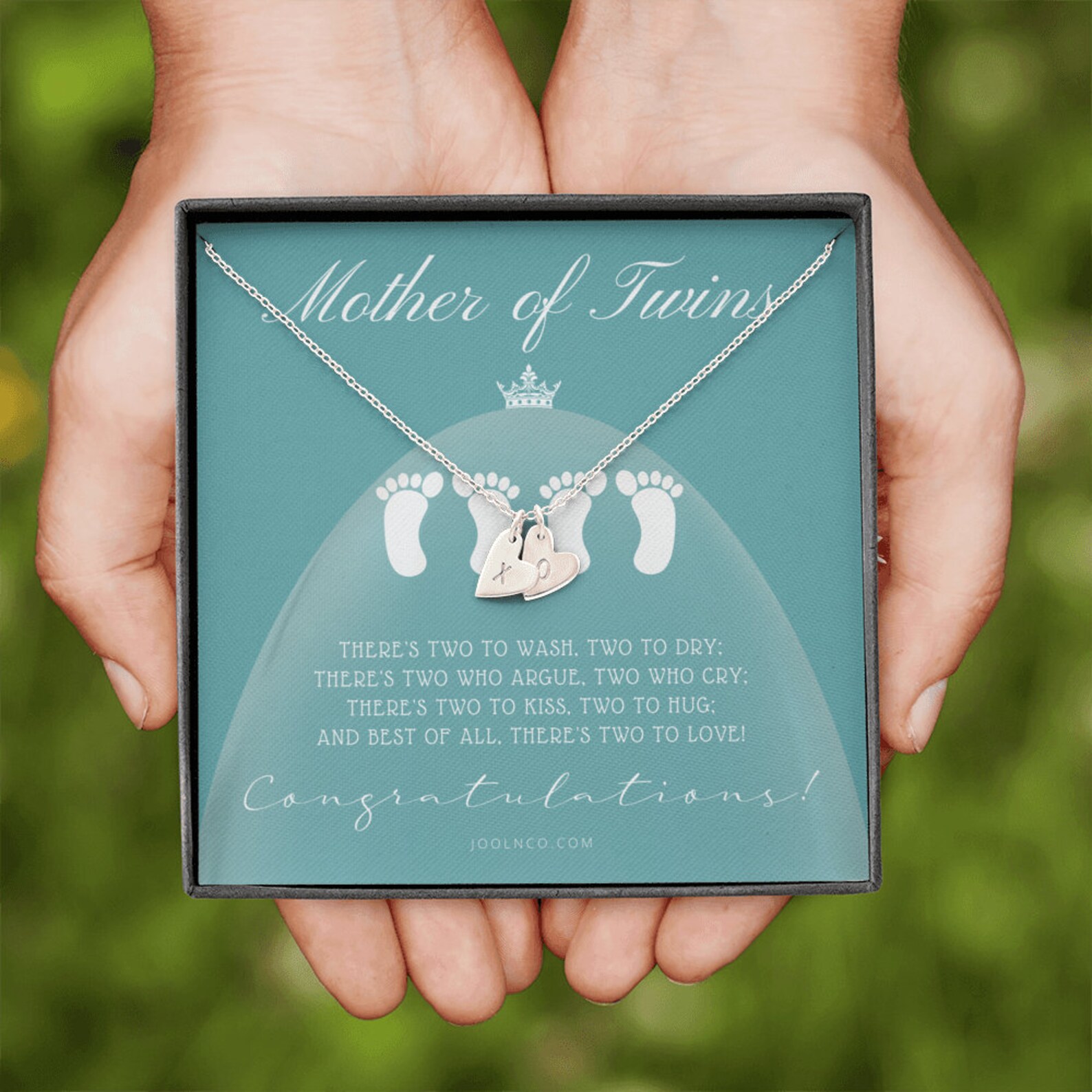 Mom of Twins Gift Jewelry for Mother of Twins Parents of Etsy
