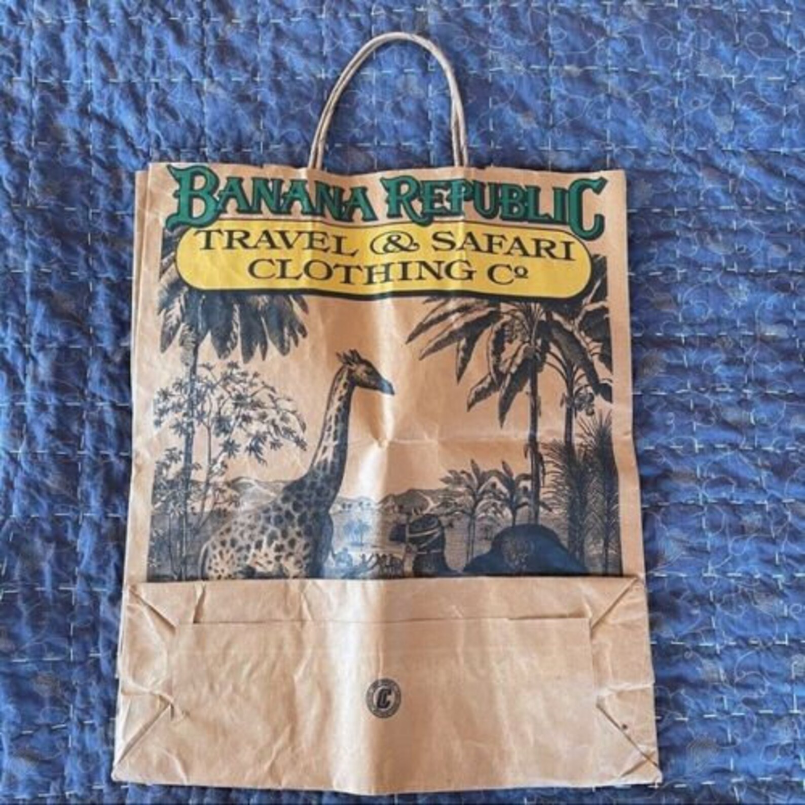 Original Vintage Banana Republic Large Shopping Bag with a Etsy