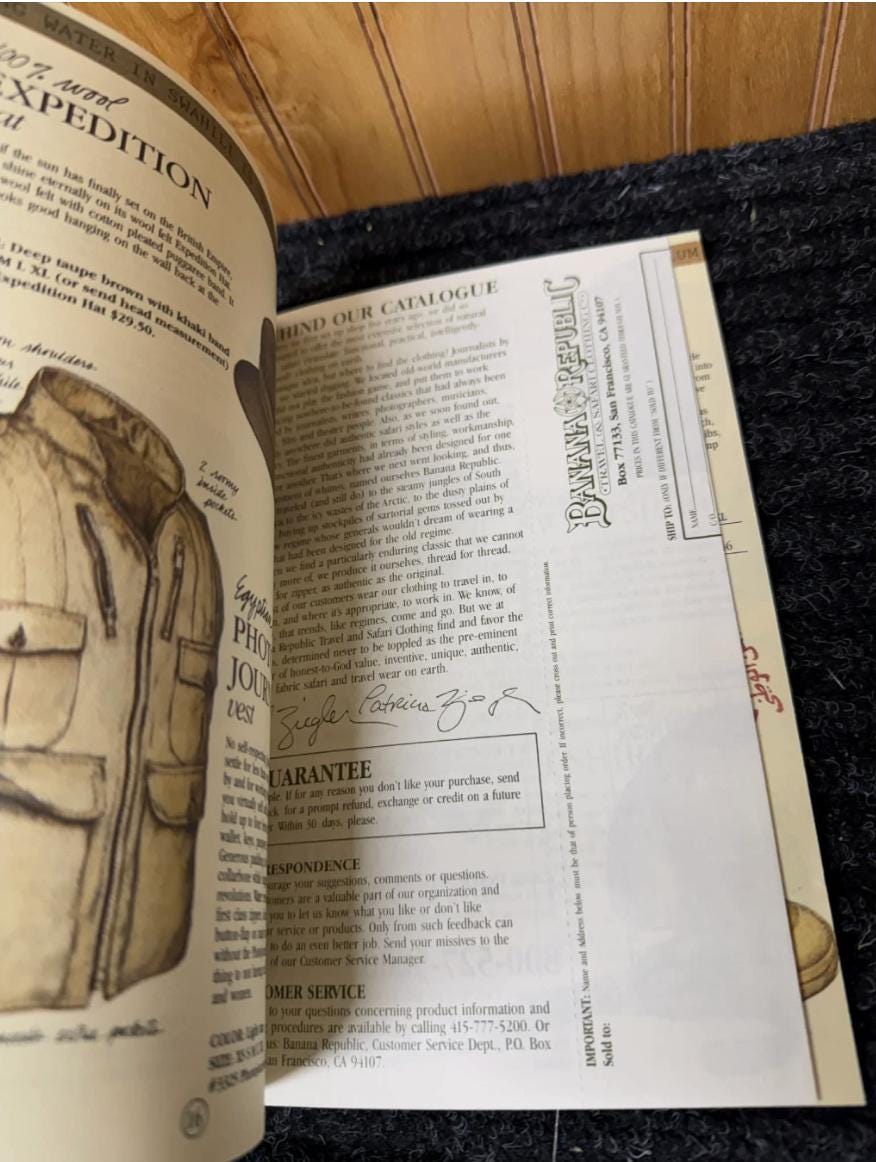 Banana Republic Travel & Safari Catalog No. 17 Winter 1984 - Etsy