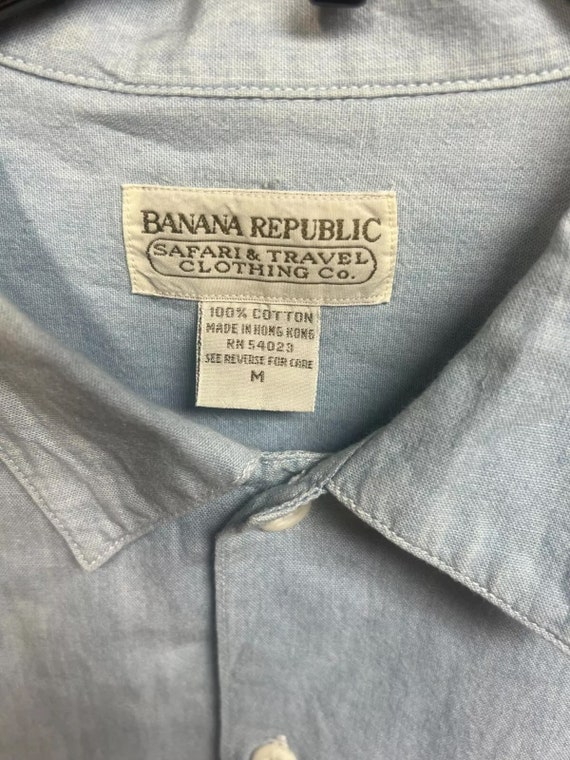 Vintage 1980s BANANA REPUBLIC 100% Cotton Adventu… - image 4