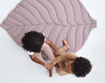 Soft Cotton Leaf Play Mat - Baby Tummy Time Mat