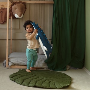 Babyspeelkleed Leaf: buiktijdmat van biologisch katoen