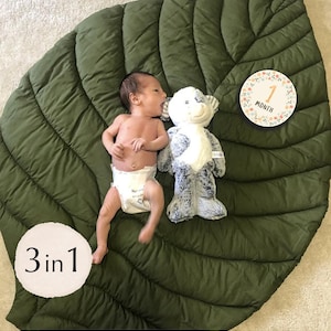 Baby Monatlicher Meilenstein Dekor für Spielzimmer, Baby Spielmatte, Kinderzimmer Teppich, Waldkinderzimmer Dekor, Geburtsanzeige Dekor, Blattteppich