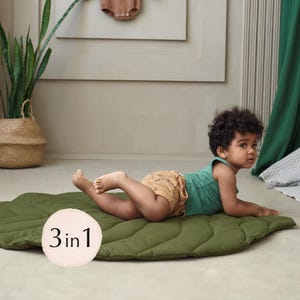 Baby-Spielmatte, Baby-Monats-Meilenstein-Dekor für Spielzimmer, Kinderzimmer-Teppich, Waldkinderzimmer-Dekor, Geburtsanzeige-Dekor, Blatt-Teppich
