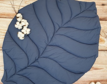 Leaf Baby Play Mat: Organic Cotton Tummy-Time Nursery Lounge