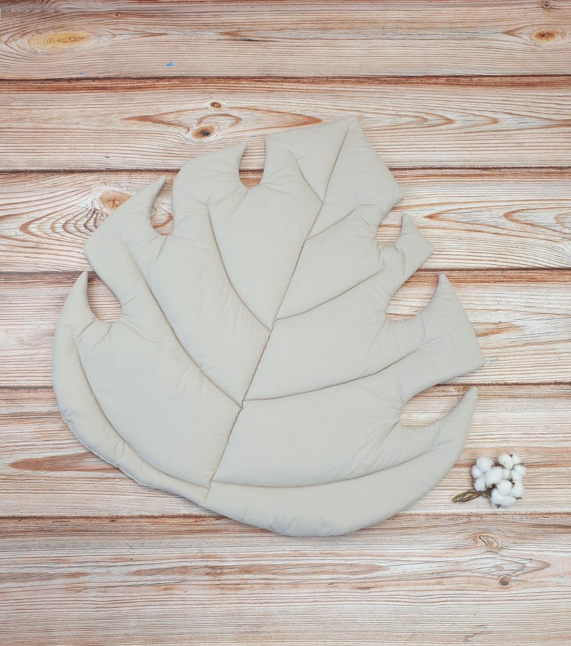 BEIGE MONSTERA Leaf mat leaf play mat floor play mat Etsy