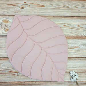 Natural leaf play mat Personalized Nursery Decor and Playful Gifts for Mom and Baby Girl image 5