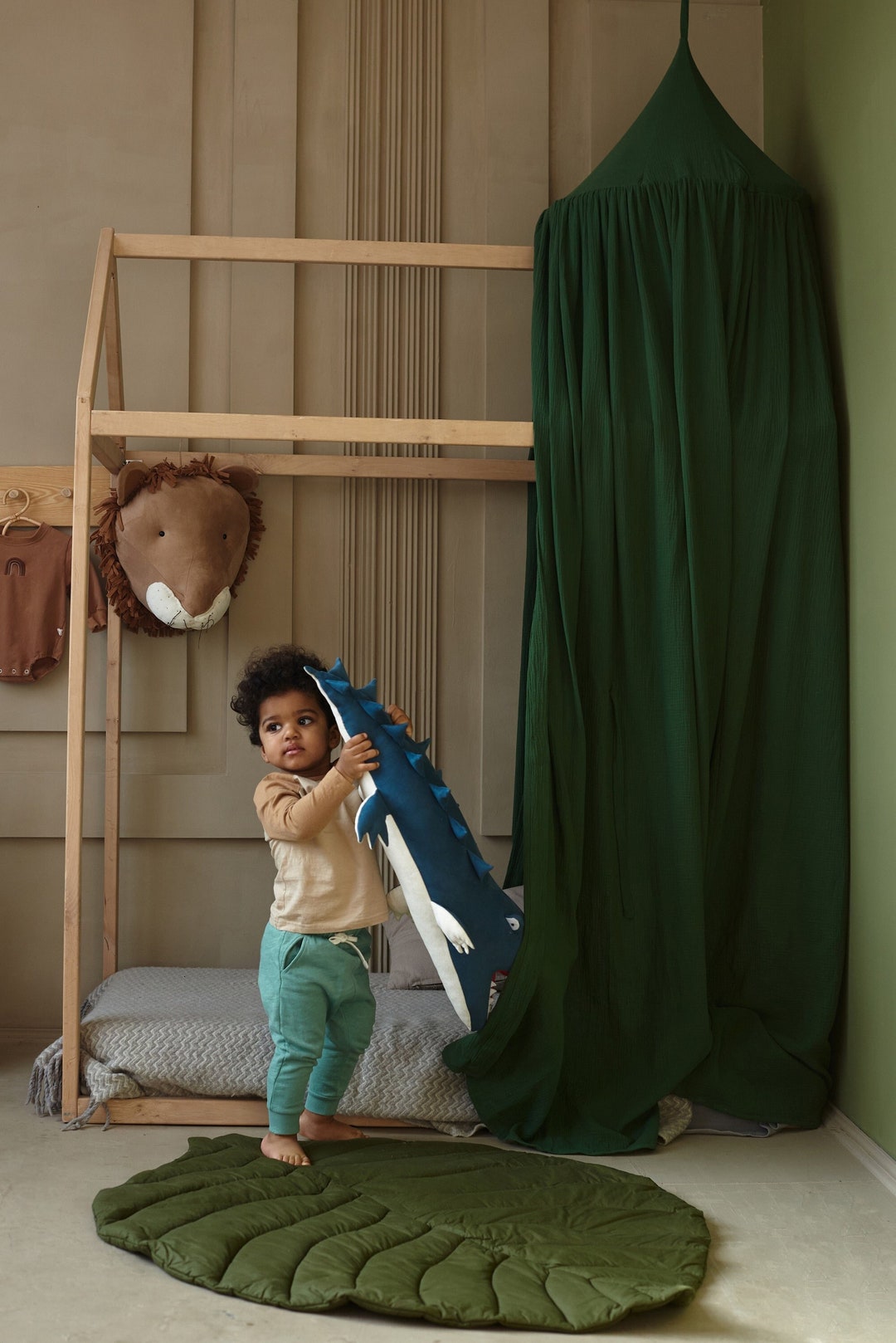 Baby Care Play Mat , PLAY RUG Leaf Mat , Tummy Time Mat, Activity Play