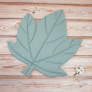 MAPLE Leaf, blad spelen mat, vloer spelen mat katoen mat, baby kamer kwekerij, blad kwekerij mat, vloer baby mat tommy tijd mat