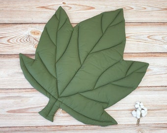 MAPLE Leaf Montessori, tapis de jeu de feuilles, tapis de jeu de sol tapis de coton , chambre de bébé , tapis de bébé de chambre d’enfant , tapis de bébé de sol tommy tapis de temps