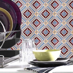 Kitchen Tile Sticker Floor Backsplash Bathroom Waterproof Removable | Peel and Stick #s21