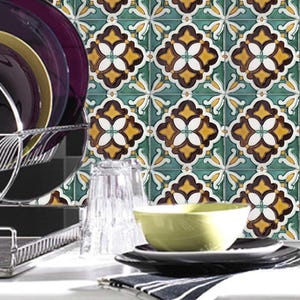Kitchen Tile Sticker Floor Backsplash Bathroom Waterproof Removable | Peel and Stick #p11
