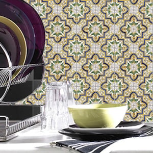 Kitchen Tile Sticker Floor Backsplash Bathroom Waterproof Removable | Peel and Stick #p16