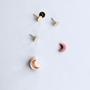 Mond Mini Clay Cutter (Ohrstecker) | Herbst Kiefernzapfen Ton Ausstecher | Geprägter Clay Clay Cutter | Halloween Clay Cutter | Herbst Ohrringschneider