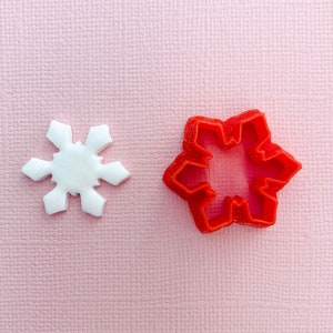 Snowflake Polymer Clay Earring Cutter (Pointy) | Christmas Clay Cutter | Winter Holiday Earring Cutters