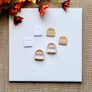 Ghost Clay Cutter | Fall Polymer Clay Cutter | Autumn Clay Cutter | Fall Stud Earring Cutters | Halloween Clay Cutter | Embossing Cutter