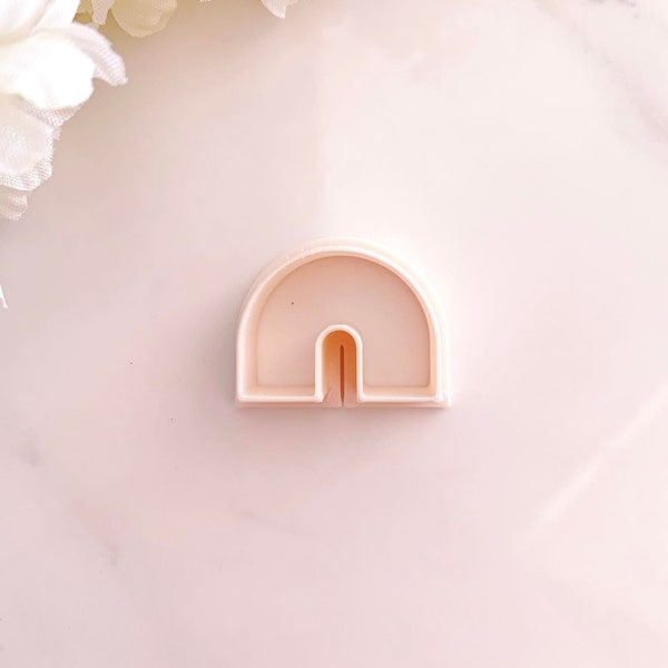 Short Wide Arch Clay Cutter | High Arch Clay Cutter | Window Arch Cutter | Stud Cutters | Polymer Clay Earring Cutter