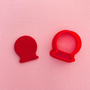 Winter Snow Globe Polymer Clay Earring Cutter (Embossing) | Christmas Clay Cutter | Winter Holiday Earring Cutters