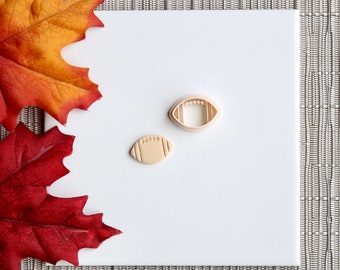 Football Clay Cutter | Fall Polymer Clay Cutter | Autumn Clay Cutter | Fall Stud Earring Cutters | Halloween Clay Cutter | Embossing Cutter