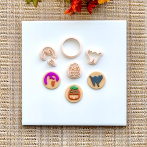 Fall Halloween Cookie Trio Clay Cutter | Polymer Clay Cutter | Autumn Clay Cutter | Fall Earring Cutters | Halloween Clay Cutter