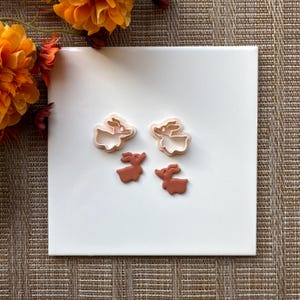 Ghost Dog Clay Cutter | Fall Polymer Clay Cutter | Autumn Clay Cutter | Fall Stud Earring Cutters | Halloween Clay Cutter | Embossing Cutter