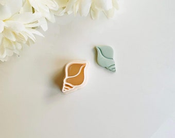 Conch Shell Clay Cutter (Embossing) | Seashell Cutter | Summer Clay Cutter | Spring Clay Earring Cutter | Polymer Clay Tool | Stud Cutter