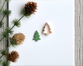 Christmas Tree Clay Cutter | Christmas Polymer Clay Cutter | Seasonal Holiday Clay Cutter | Winter Stud Earring Cutters | Embossing Cutter