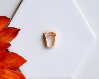 Latte Clay Earring Cutter (Embossing) | Halloween Clay Cutter | Fall (Autumn) Earring Cutters