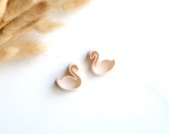 Valentine's Day Swan Polymer Clay Earring Cutters (2 Piece Set) | Valentine's Earring | Valentines Cutter Shape