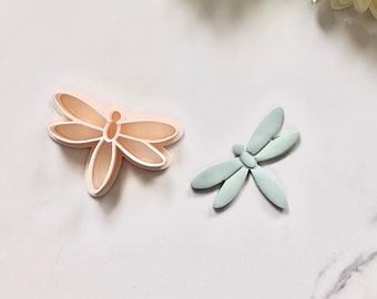 Dragonfly Clay Cutter (Embossing) | Insect Clay Cutter | Summer Clay Cutter | Spring Cutter | Polymer Clay Tool | Stud Cutter