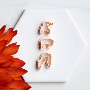 Three Witch Sisters Clay Cutter (3 Piece Set) | Witch Hair Clay Cutter | Halloween Clay Cutter | Fall (Autumn) Earring Cutters
