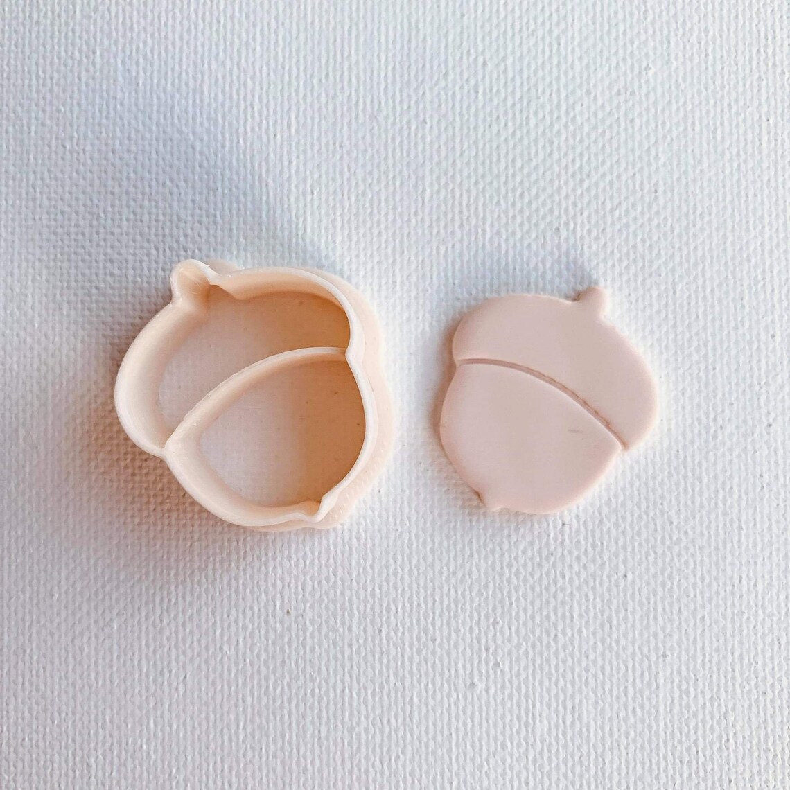 Fall Acorn Polymer Clay Earring Cutter embossing Halloween Etsy