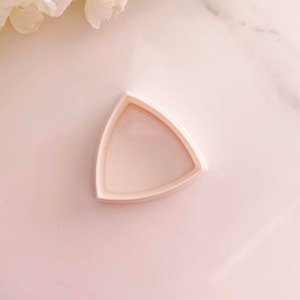 Curved Triangle Polymer Clay Cutter | Spring Clay Cutter | Stud Cutters | Polymer Clay Earring Cutter