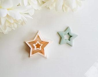 Star Donut Cutter | Fourth Of July Cutter | Summer Clay Cutter | Spring Clay Earring Cutter | Polymer Clay Tool | Stud Cutter