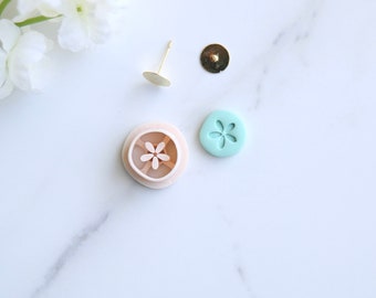 Sand Dollar Mini Clay Cutter (Stud Size) | Sea Shell Cutter | Summer Clay Cutter | Beach Clay Earring Cutter | Embossing Polymer Clay Tool