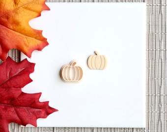 Pumpkin Clay Cutter | Fall Polymer Clay Cutter | Autumn Clay Cutter | Fall Stud Earring Cutters | Halloween Clay Cutter | Embossing Cutter