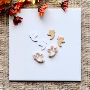 Ghost Clay Cutter | Fall Polymer Clay Cutter | Autumn Clay Cutter | Fall Stud Earring Cutters | Halloween Clay Cutter | Embossing Cutter