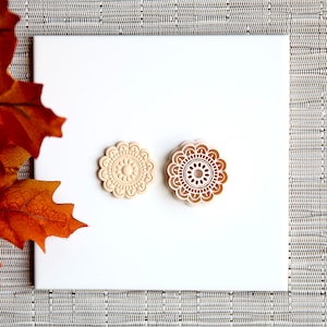 Embossed Boho Floral Clay Cutter | Fall Clay Cutters | Clay Earring Cutters | Polymer Clay Tools | Summer Clay Cutter | Clay Molds