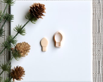 Christmas Lights Clay Cutter | Christmas Polymer Clay Cutter | Seasonal Holiday Clay Cutter | Winter Stud Earring Cutters | Embossing Cutter