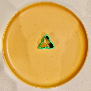 Three Petal Flower Shape Polymer Clay Earring Cutter | Cookie Cutters | Fondant Cutter