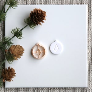 Christmas Ornament Clay Cutter | Christmas Polymer Clay Cutter | Seasonal Holiday Clay Cutter | Winter Stud Cutters | Embossing Cutter