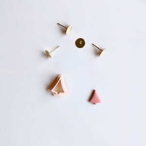 Straight Christmas Tree Mini Clay Cutter (Stud Size) | Christmas Clay Cutter | Winter Holiday Earring Cutters | Stud Clay Cutters