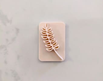 Botanischer Blatt Clay Stempel | Keramikstempel | Textur Stempel | Clay Textur | Tonschneider | Fimo Werkzeug