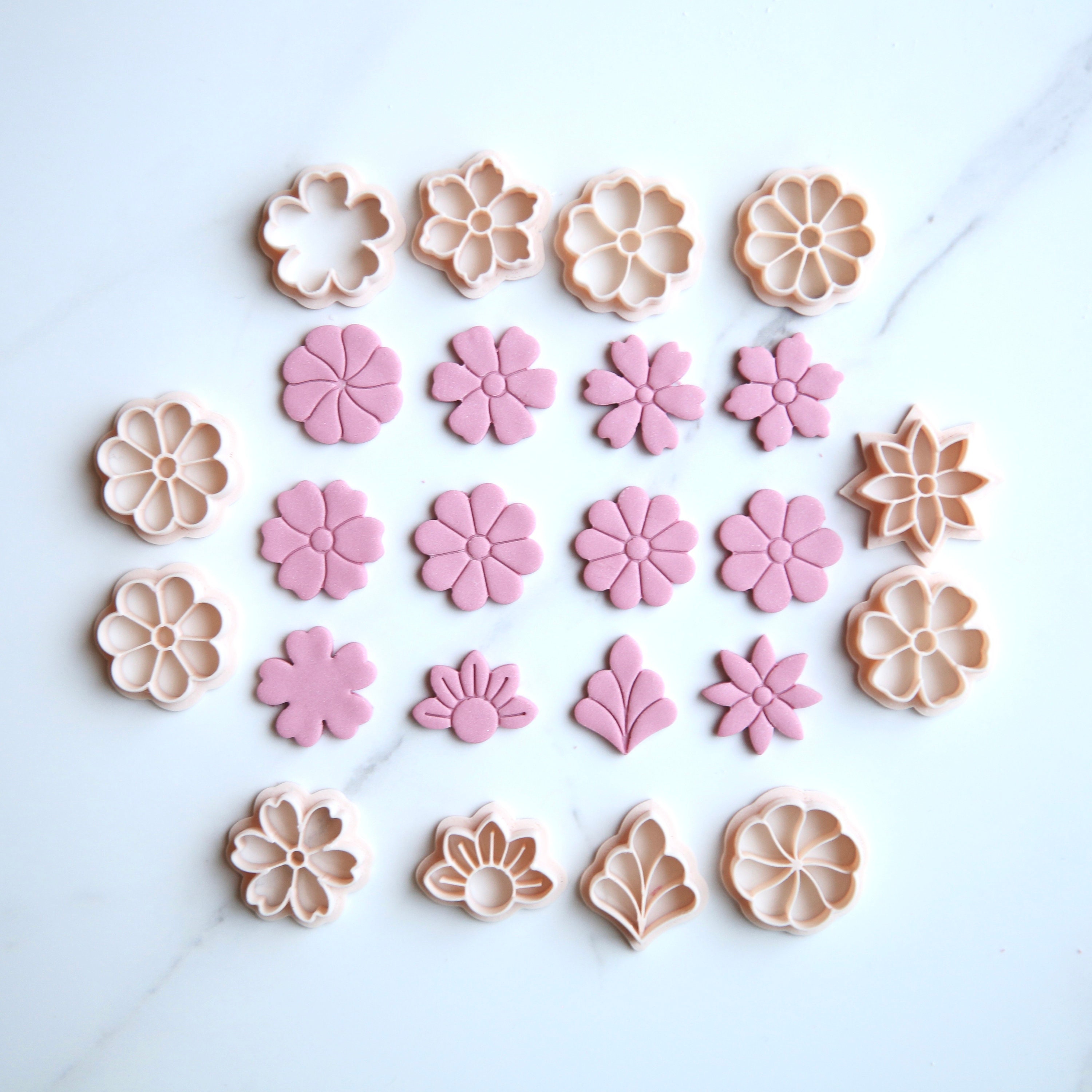 Botanical Flower Clay Cutter | Spring Daisy Clay Cutter | Peony Clay ...